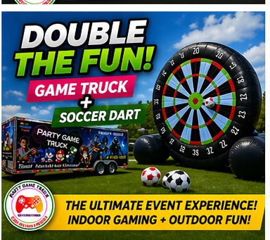 Double The Fun — Game Truck + Soccer Dart