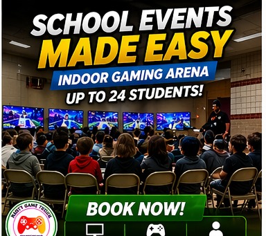 School Events Made Easy — Indoor Gaming Arena Up to 24 Students
