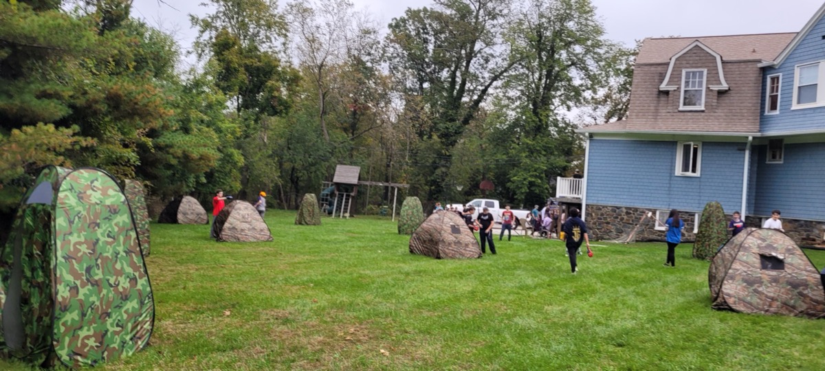 Outdoor event setup