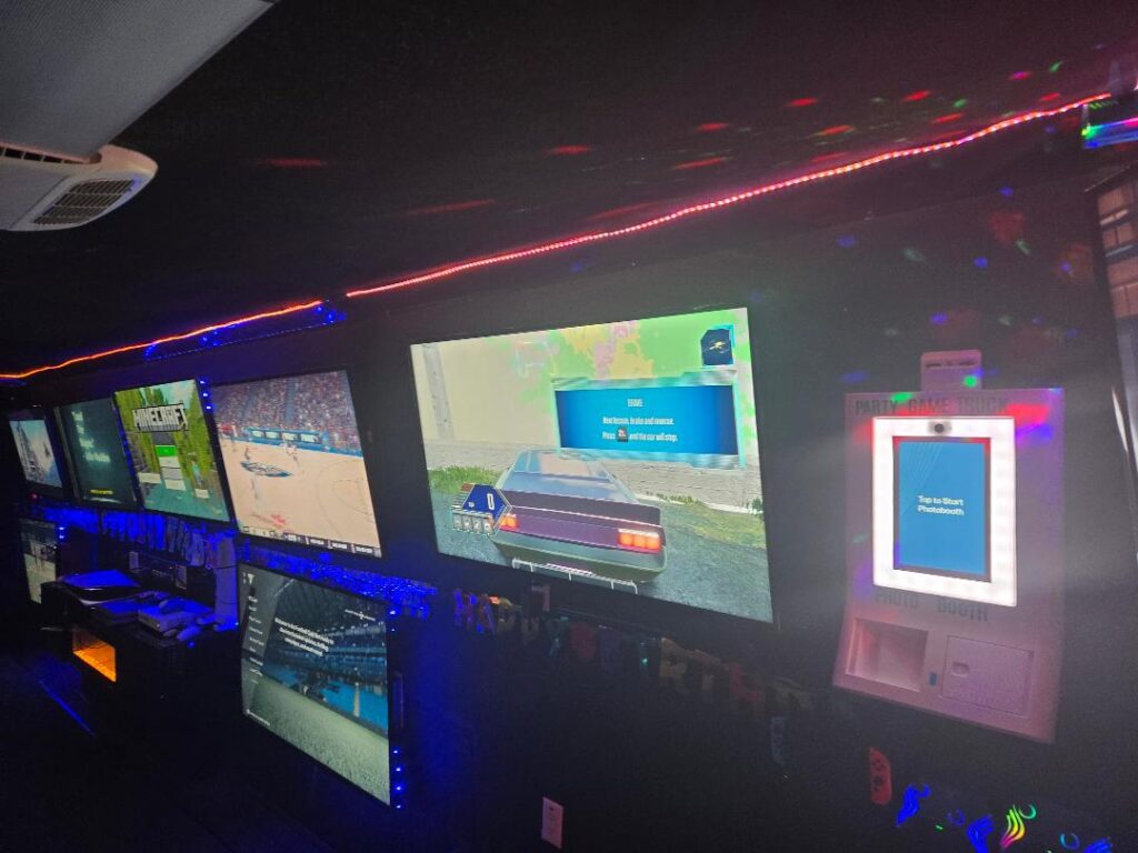 Party Game Truck Screens and Photo Booth