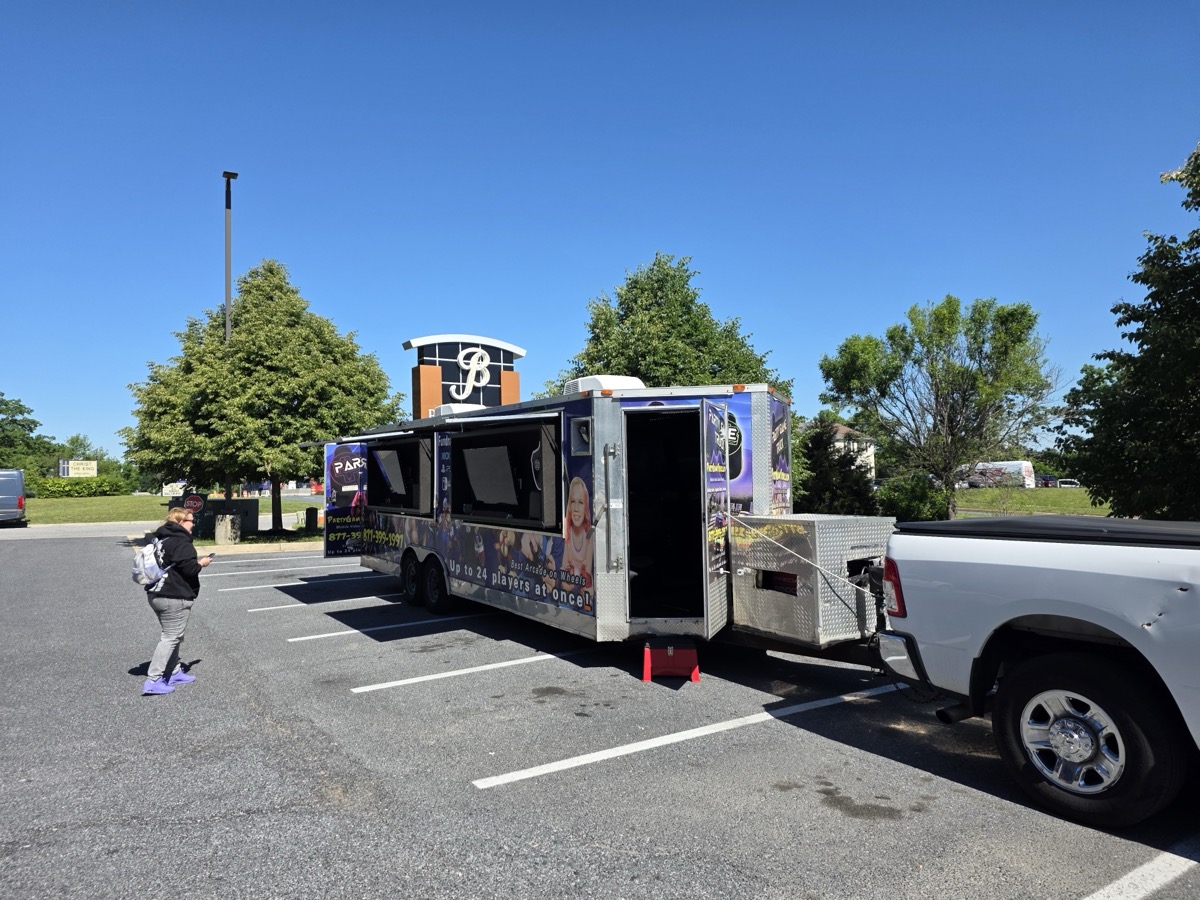 Party Game Truck exterior — full wrap side view