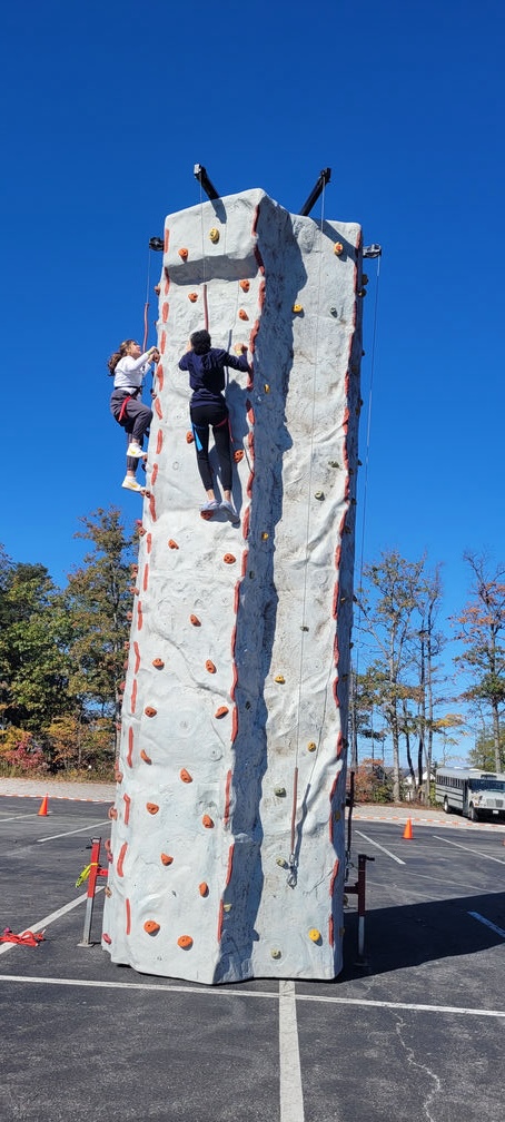 Rock wall climbing
