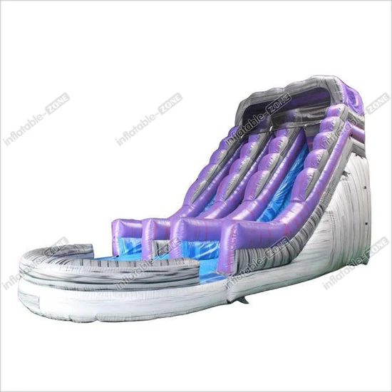 Large Blue Thunder Inflatable Water Slide Rental Maryland